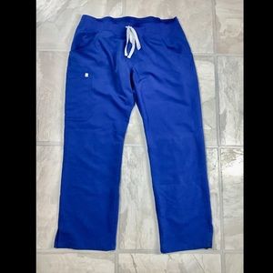 NWOT Petite Figs Technical large blue scrub pants